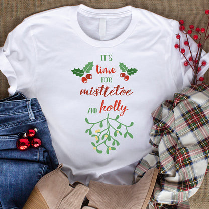 It's Time For Mistletoe And Holly - Cricut File - VEKTOR KRAFT