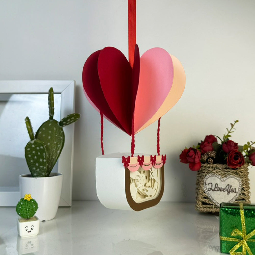 Love You – 3D Air Balloon Box File - Cricut File - VEKTOR KRAFT