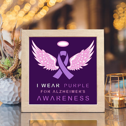 Alzheimer's Awareness – 3D Lightbox SVG File for Cricut & Silhouette