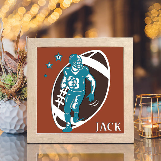 American Football 3 – 3D Shadow Box SVG File for Cricut & Silhouette
