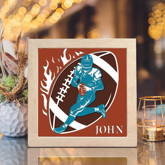 American Football 4 – 3D Shadow Box SVG File for Cricut & Silhouette