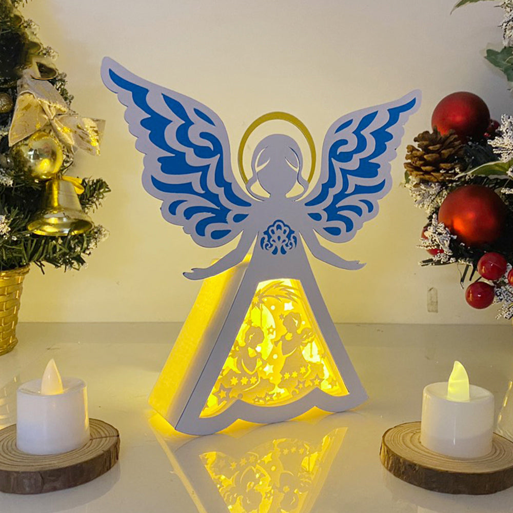 Angel – 3D Box SVG File for Cricut & Silhouette