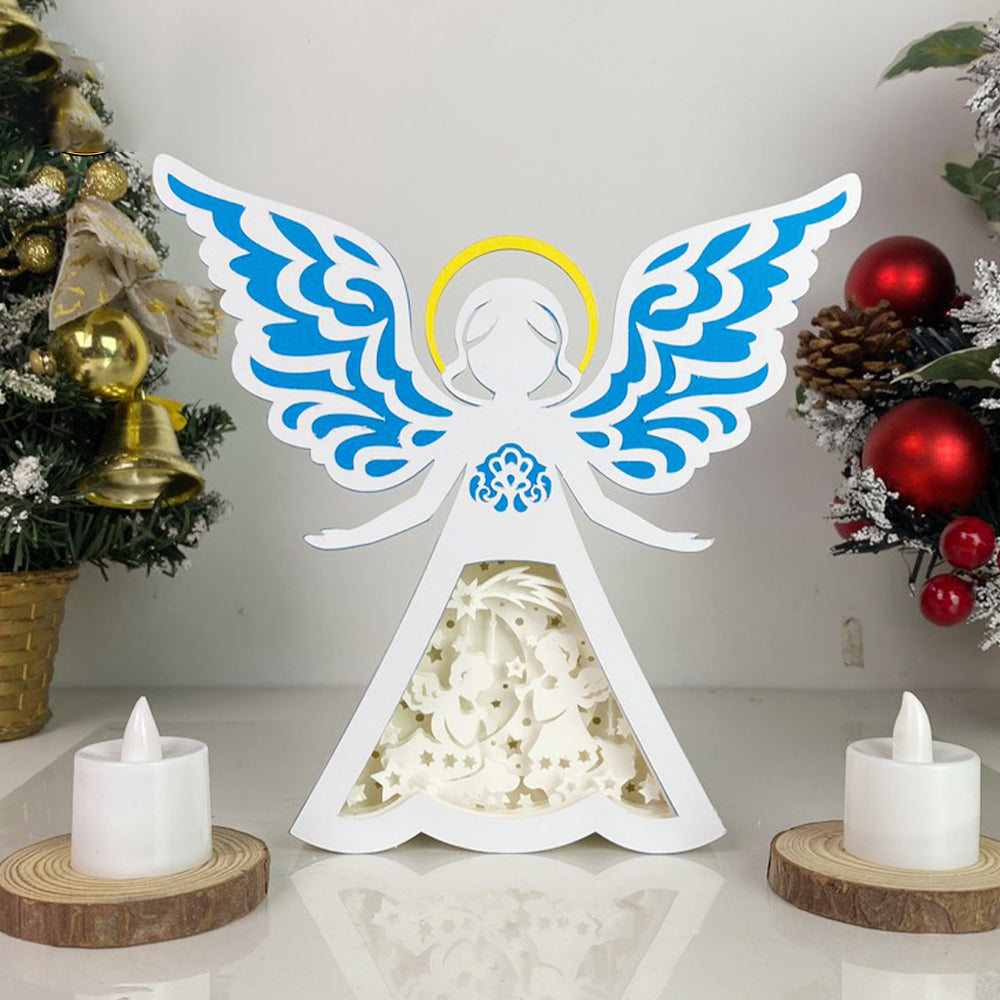 Angel – 3D Box SVG File for Cricut & Silhouette