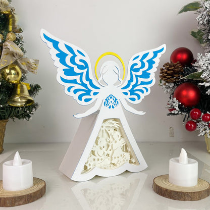 Angel – 3D Box SVG File for Cricut & Silhouette