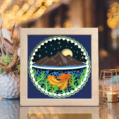 Aquarium 3 – 3D Lightbox SVG File for Cricut & Silhouette
