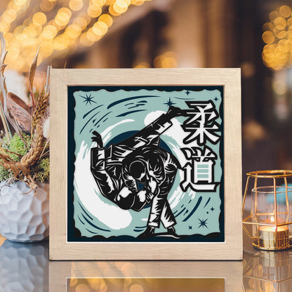 Judo – 3D Paper Cut Shadow Box File - Cricut File - (8x8 inches) - VEKTOR KRAFT