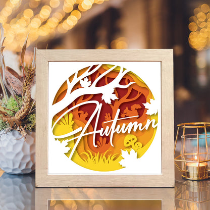 Autumn 2 – 3D Lightbox SVG File for Cricut & Silhouette