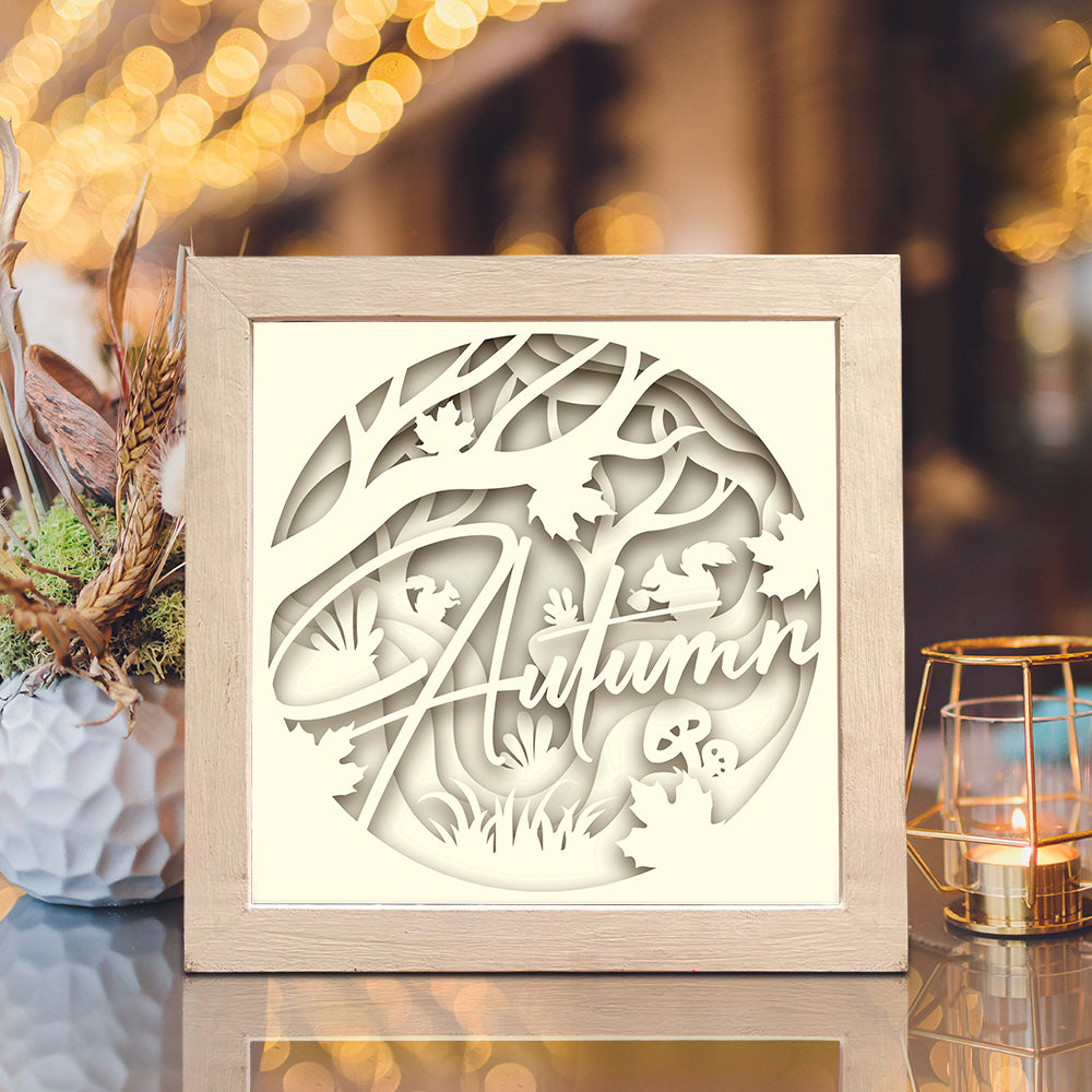 Autumn 2 – 3D Lightbox SVG File for Cricut & Silhouette