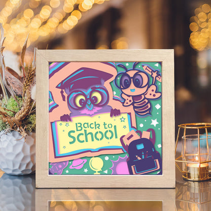 Back To School 2 – 3D Shadow Box SVG File for Cricut & Silhouette