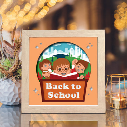 Back To School 5 – 3D Lightbox SVG File for Cricut & Silhouette