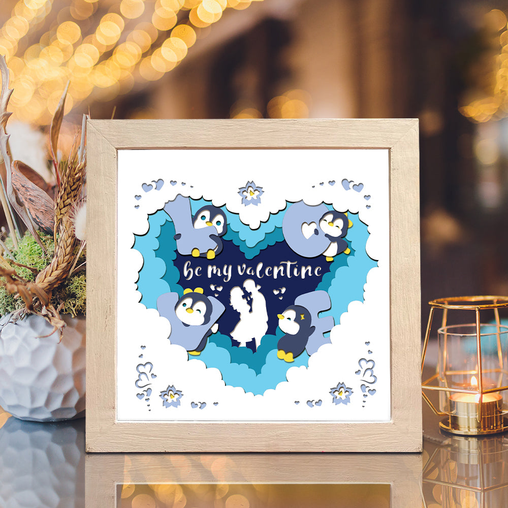 Be My Valentine – 3D Shadow Box SVG File for Cricut & Silhouette