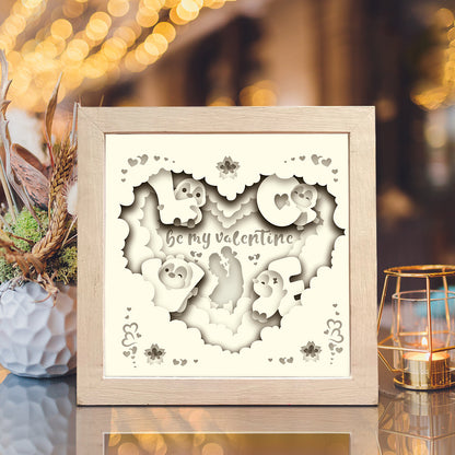 Be My Valentine – 3D Shadow Box SVG File for Cricut & Silhouette