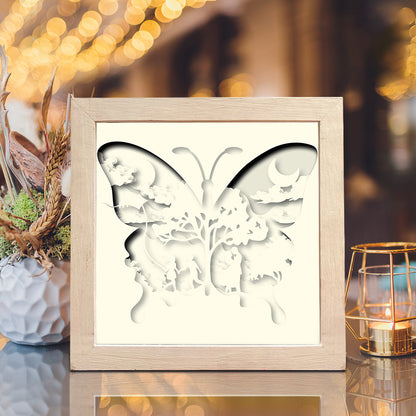 Butterfly Love Story – 3D Shadow Box SVG File for Cricut & Silhouette