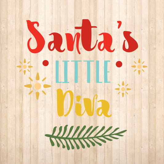 Santa's Little Diva - Cricut File - VEKTOR KRAFT