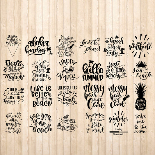 Summer Bundle 1 - Cricut File - VEKTOR KRAFT