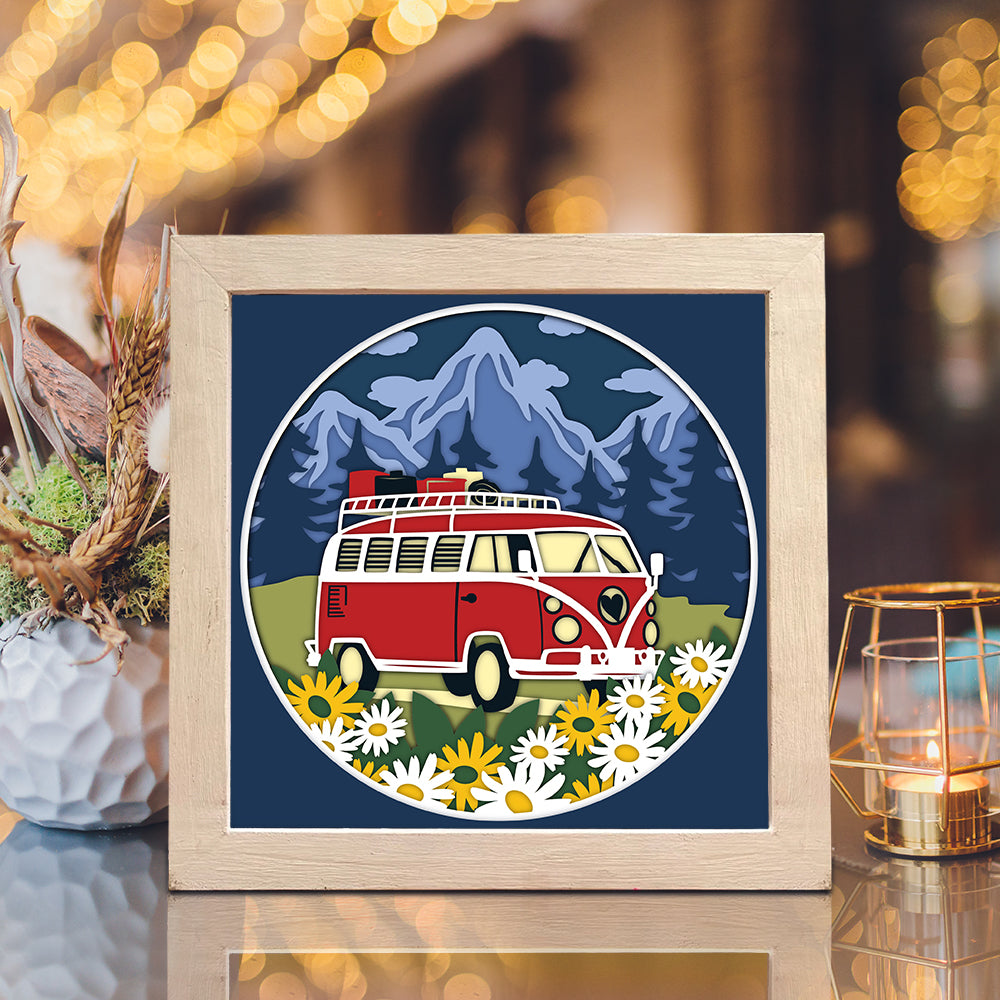 Camping 6 – 3D Shadow Box SVG File for Cricut & Silhouette