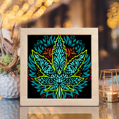 Cannabis 2 – 3D Shadow Box SVG File for Cricut & Silhouette