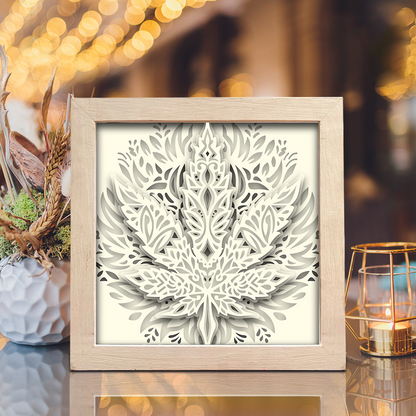 Cannabis 2 – 3D Shadow Box SVG File for Cricut & Silhouette