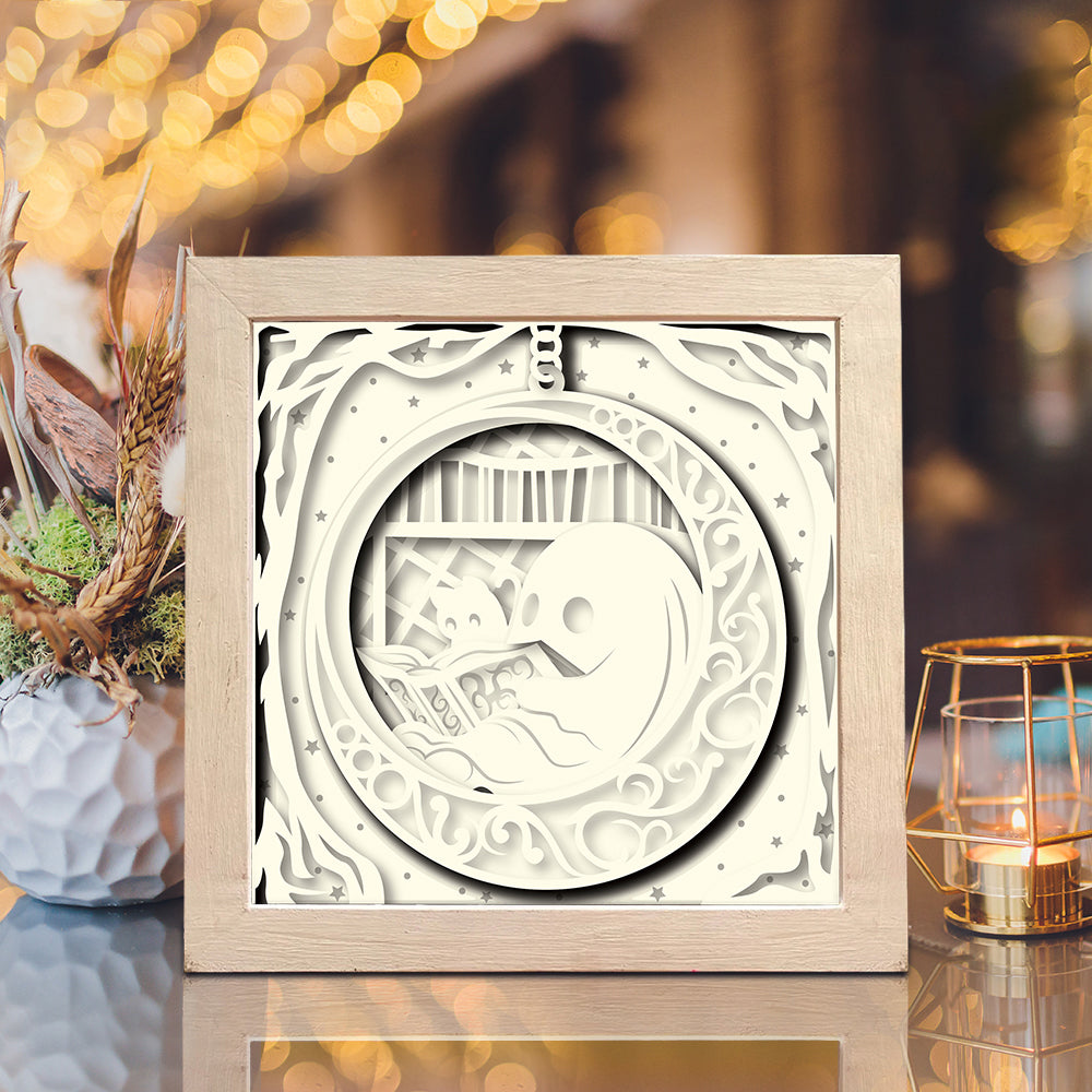 Chilling Ghost – 3D Shadow Box SVG File for Cricut & Silhouette