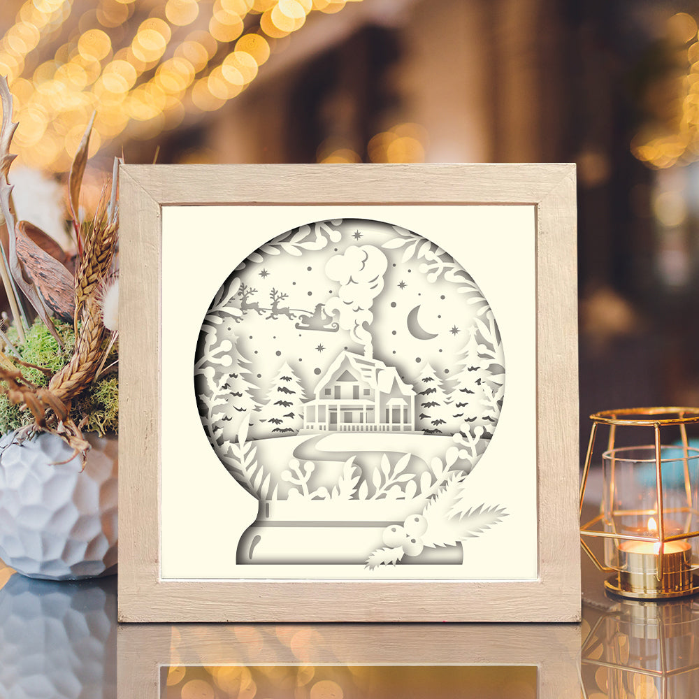 Chistmas 8 – 3D Shadow Box SVG File for Cricut & Silhouette