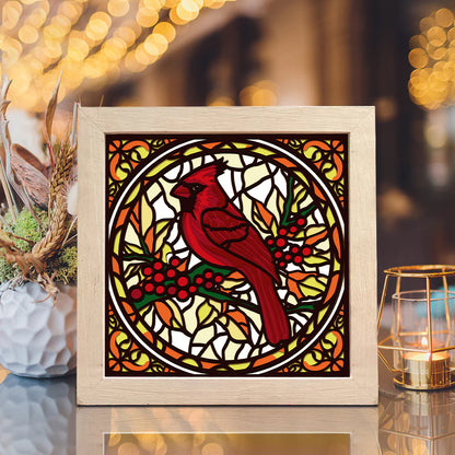 Christmas Cardinal Bird – 3D Shadow Box SVG File for Cricut & Silhouette