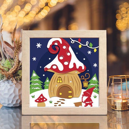 Christmas Gnome 3 – 3D Shadow Box SVG File for Cricut & Silhouette