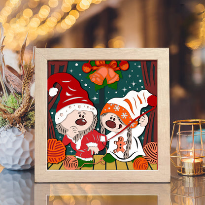 Christmas Gnome 5 – 3D Shadow Box SVG File for Cricut & Silhouette