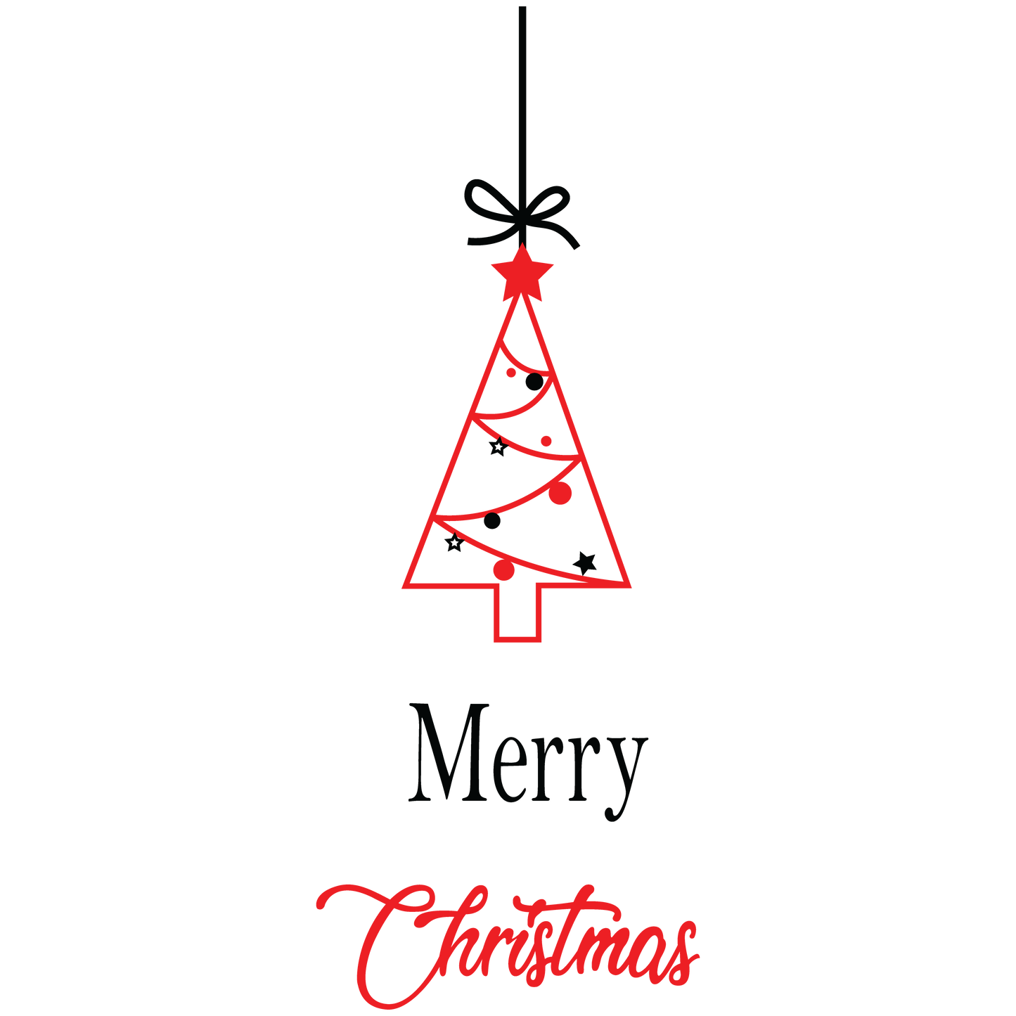 Christmas Tree 3 - Christmas Cricut File - VEKTOR KRAFT