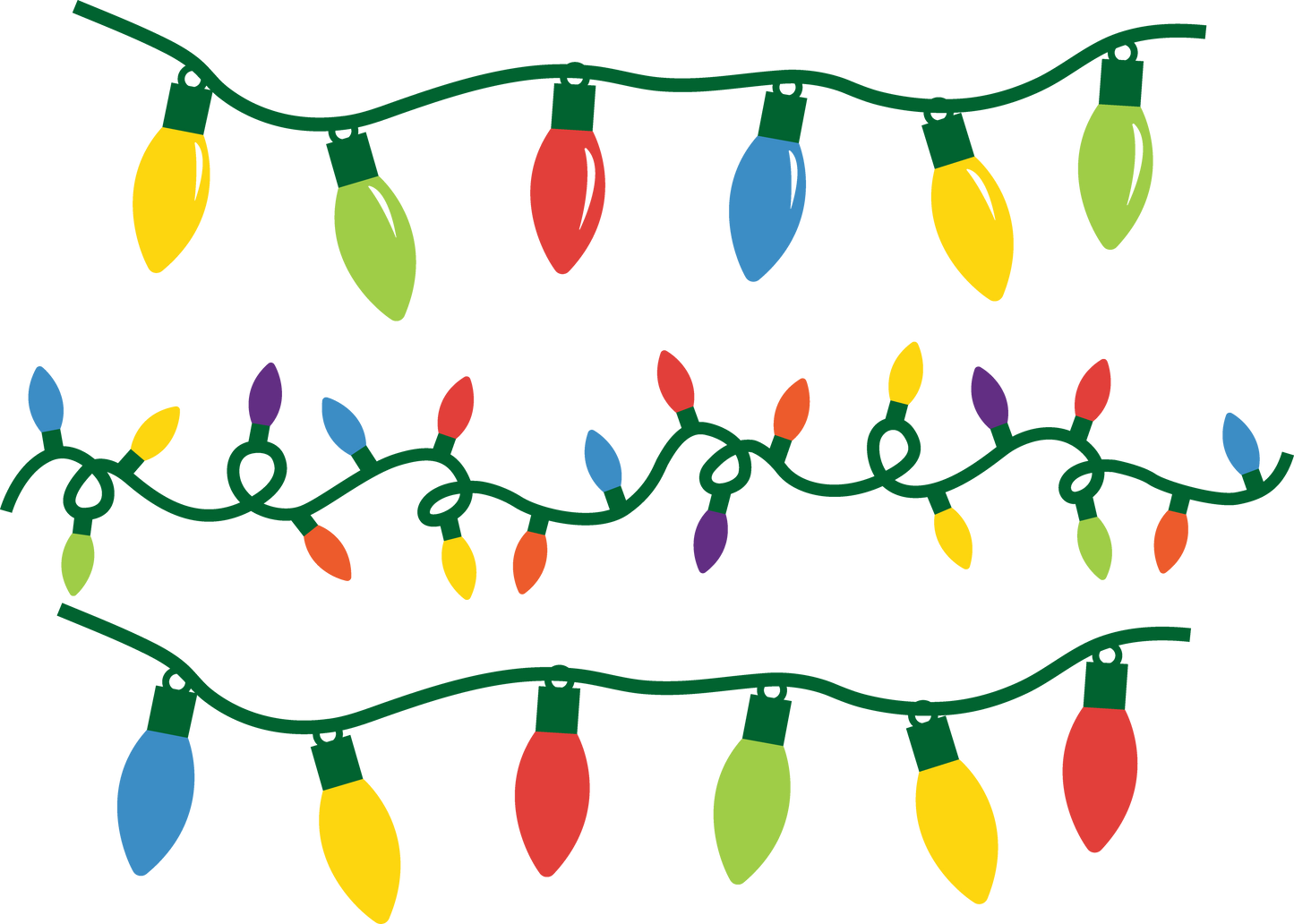 Christmas Lights - Christmas Cricut File - VEKTOR KRAFT