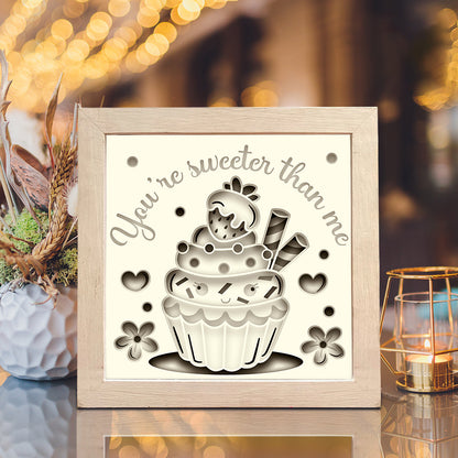 Cupcake – 3D Shadow Box SVG File for Cricut & Silhouette