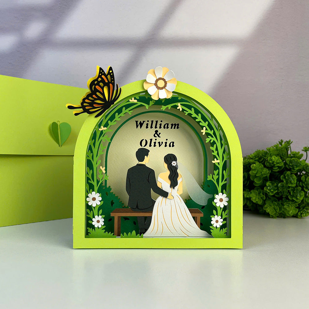 Custom Couple – 3D Pop-Up Card SVG File for Cricut & Silhouette