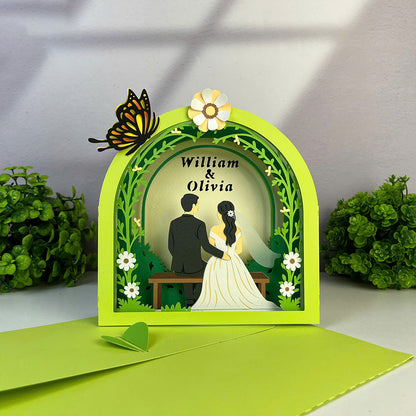 Custom Couple – 3D Pop-Up Card SVG File for Cricut & Silhouette