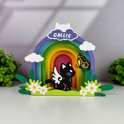 Custom Memorial Pet Cat – 3D Pop-Up Card SVG File for Cricut & Silhouette