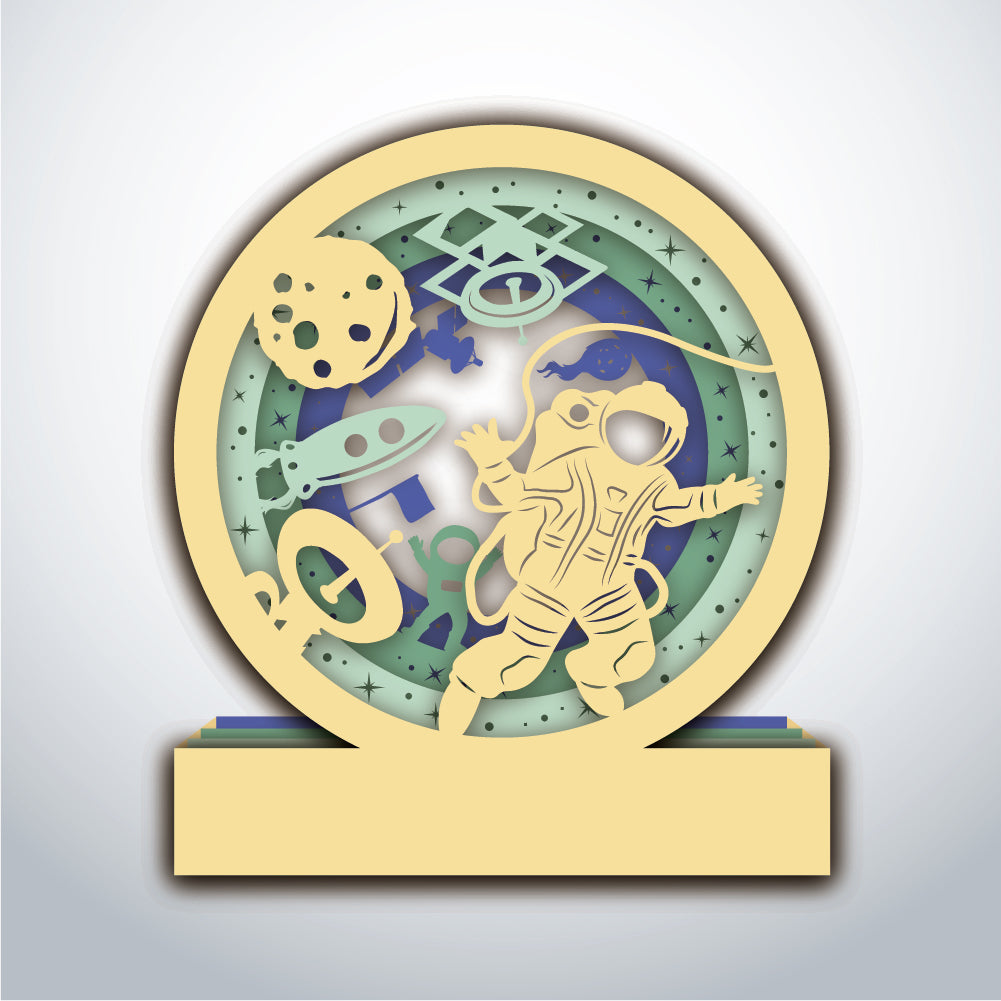 Astronaut – 3D Pop-Up Card SVG File for Cricut & Silhouette