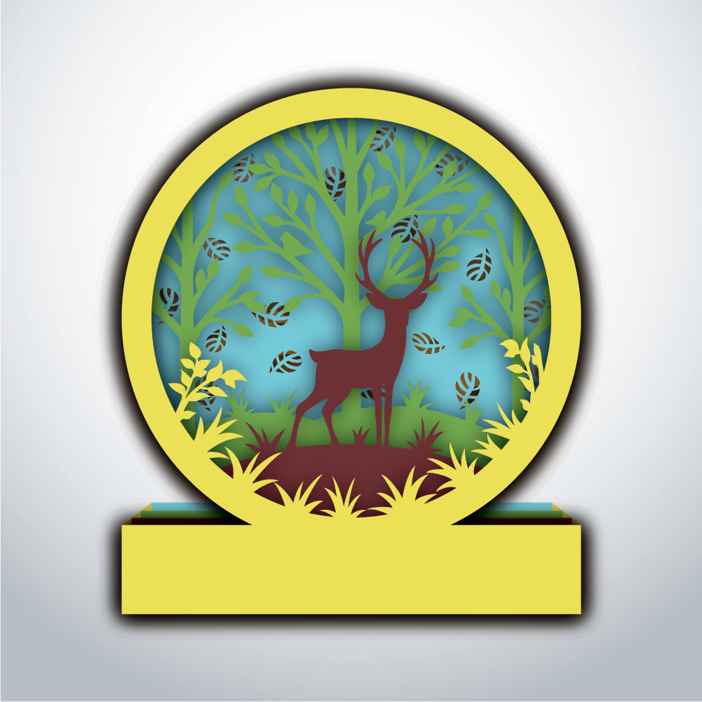 Deer – 3D Pop-Up Card SVG File for Cricut & Silhouette
