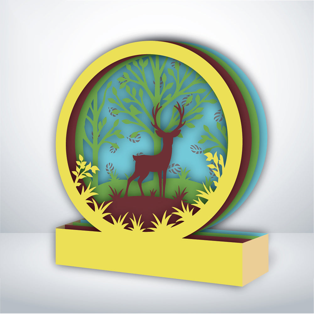 Deer – 3D Pop-Up Card SVG File for Cricut & Silhouette