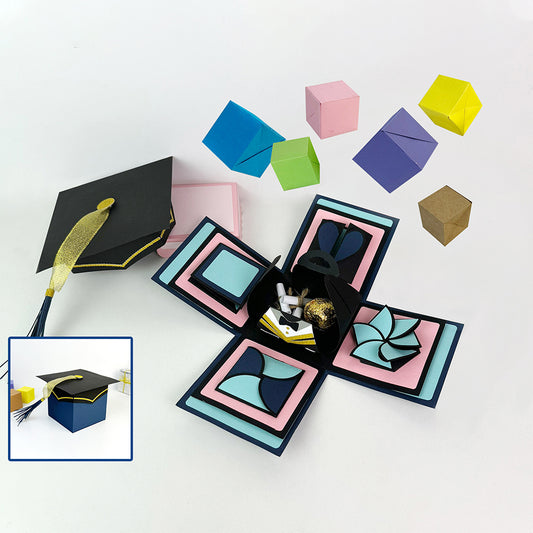Graduation – 3D Surprise Box File - Cricut File - VEKTOR KRAFT