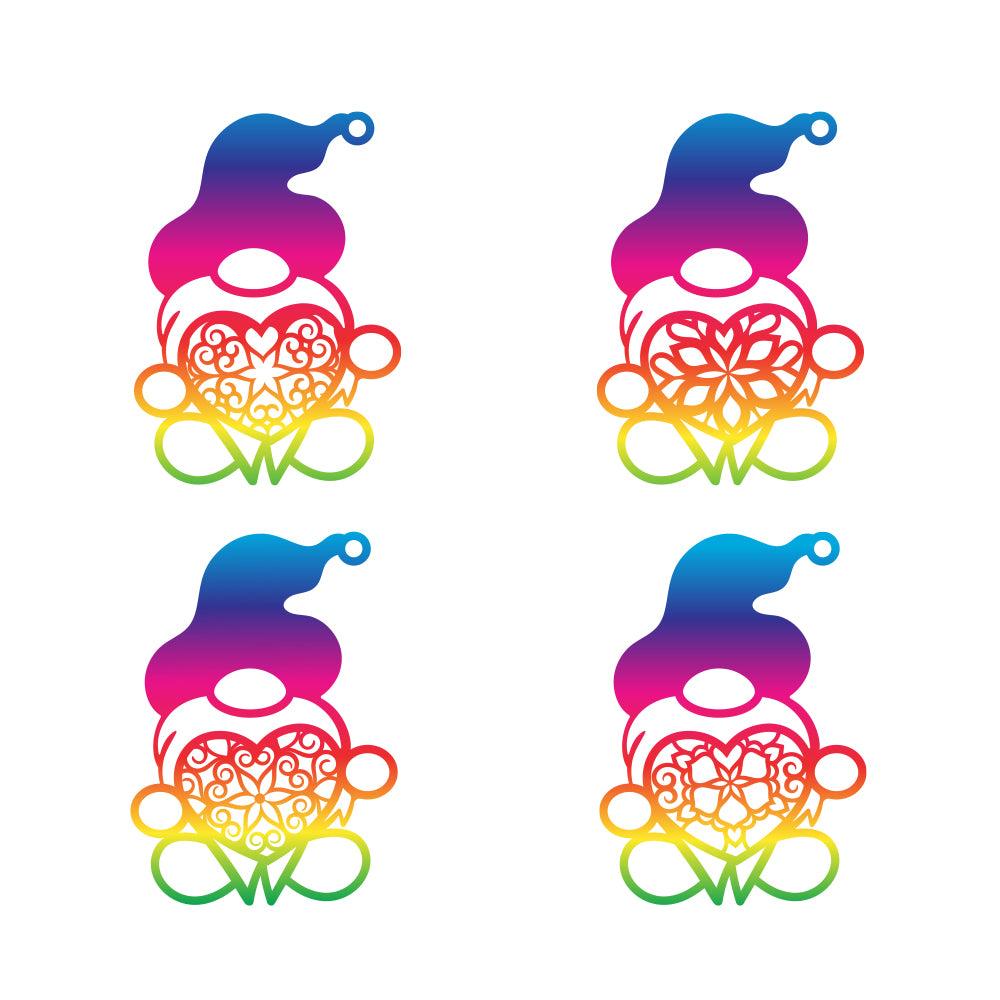 Gnome Holding Heart Stickers - Cricut File - VEKTOR KRAFT