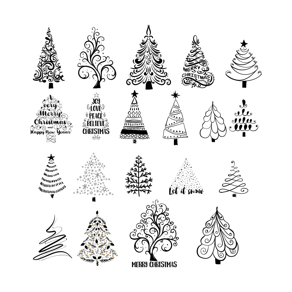 Christmas Tree 6 - Christmas Cricut File - VEKTOR KRAFT