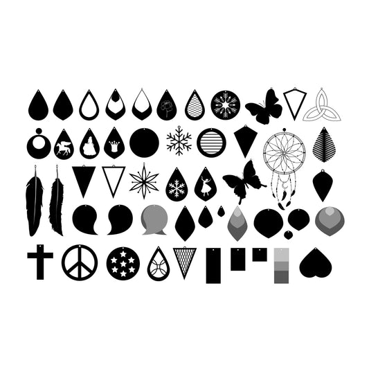 Earrings SVG - Cricut File - VEKTOR KRAFT