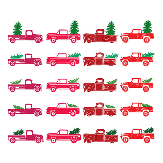 Christmas Truck 3 - Christmas Cricut File - VEKTOR KRAFT