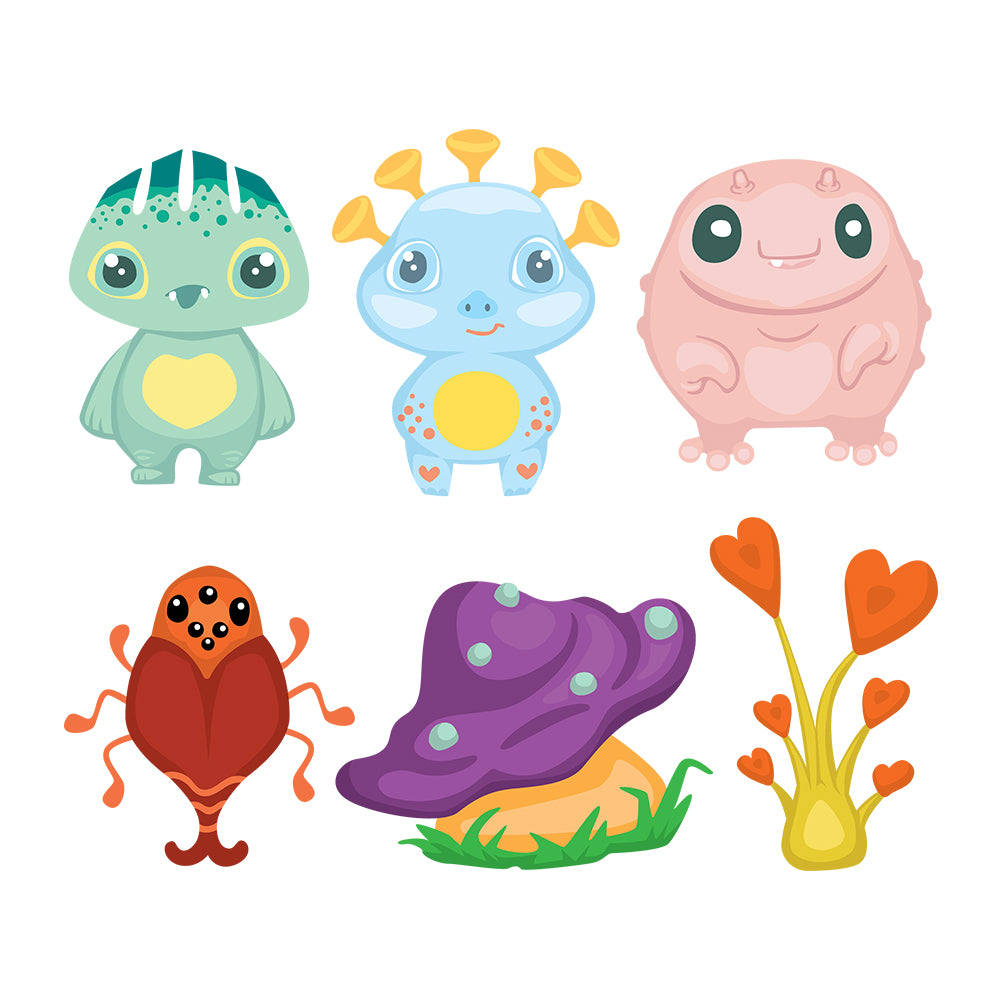 Cute Monsters Kit – 3D Lantern SVG File for Cricut & Silhouette