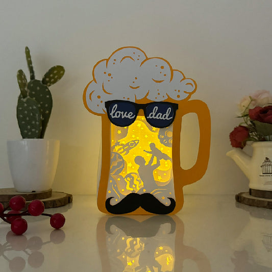 Father's Day – 3D Beer Box File - Cricut File - VEKTOR KRAFT