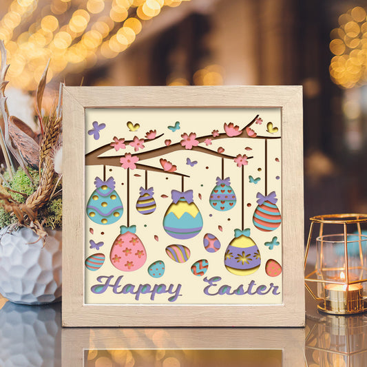 Easter Egg Tree – 3D Shadow Box SVG File for Cricut & Silhouette