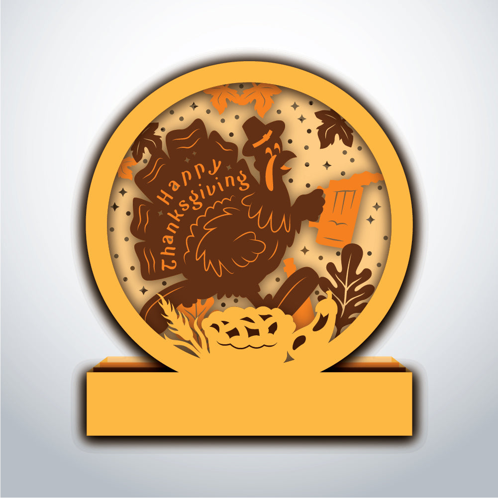 Thanksgiving – 3D Pop-Up Card SVG File for Cricut & Silhouette