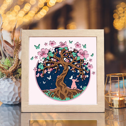Chery Blossom – 3D Shadow Box SVG File for Cricut & Silhouette