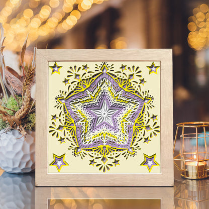 Star Mandala – 3D Shadow Box SVG File for Cricut & Silhouette