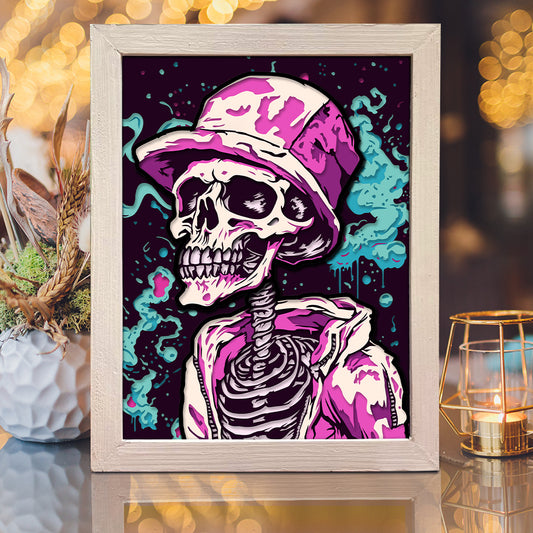 Deadman Style – 3D Halloween Paper Cut Shadow Box File - Cricut File - (8x8 inches) - VEKTOR KRAFT