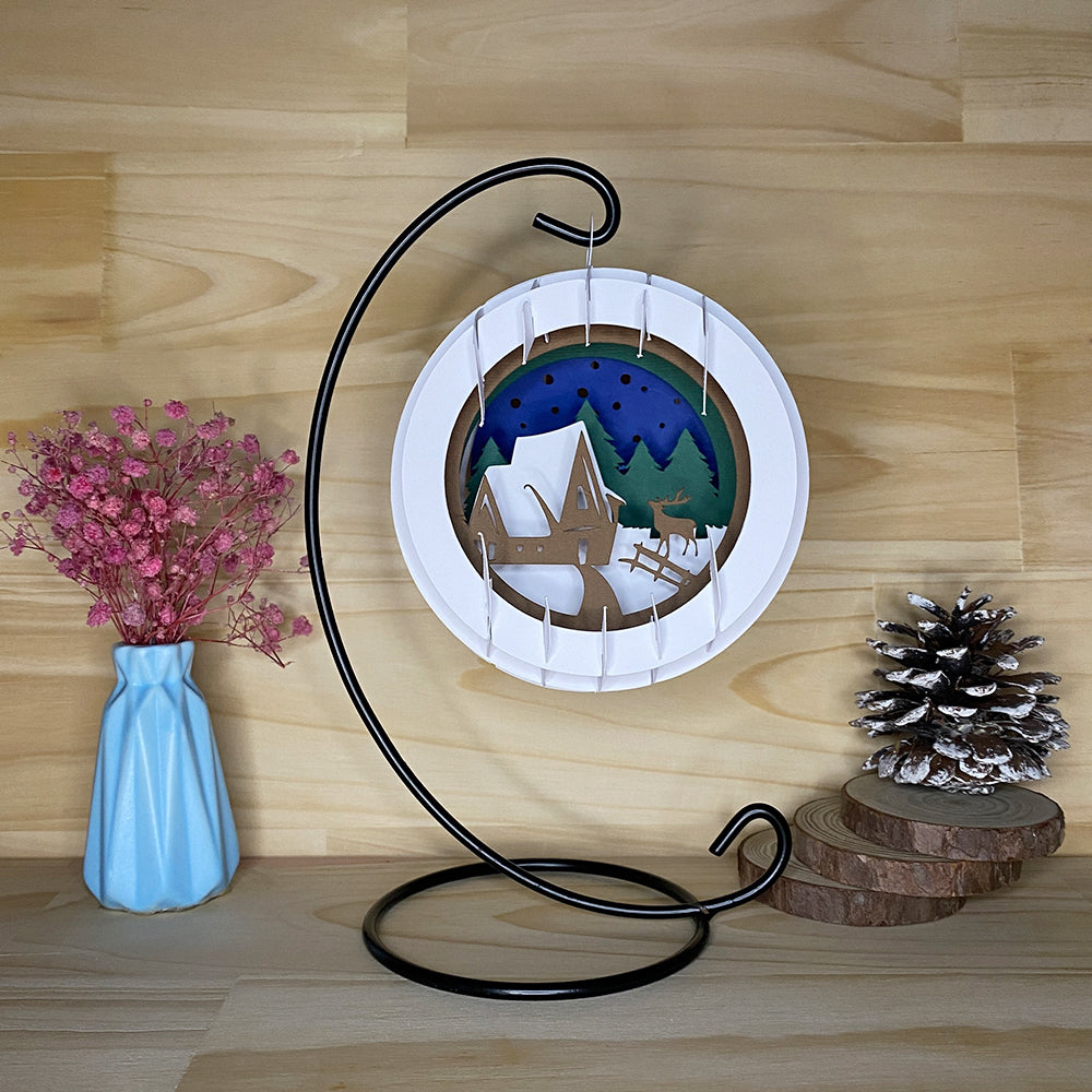 Winter Scene – 3D Pop-Up Card SVG File for Cricut & Silhouette