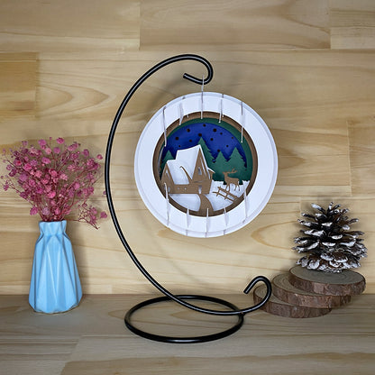 Winter Scene – 3D Pop-Up Card SVG File for Cricut & Silhouette